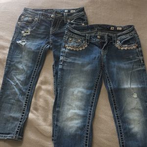 Two capri miss me jeans
